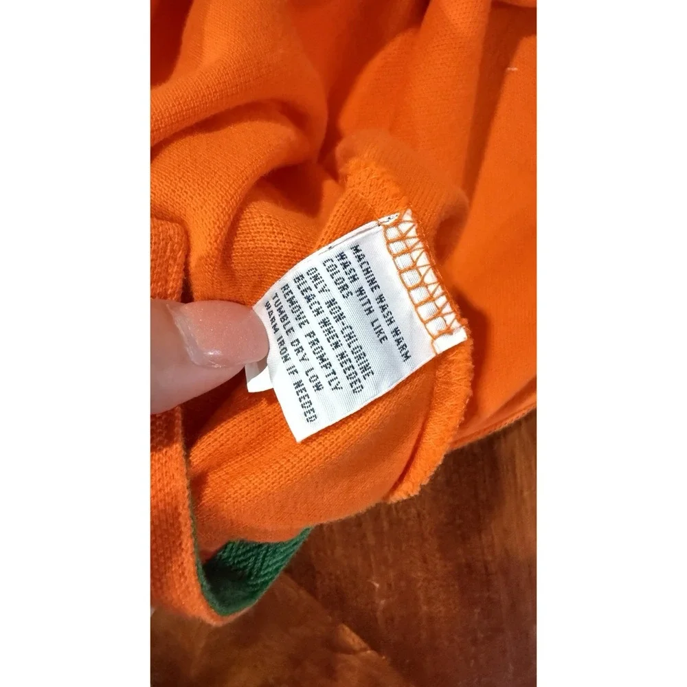 Polo Ralph Lauren Custom Fit Crest Shirt Golf Patch‎ Orange X-Large 100% Cotton